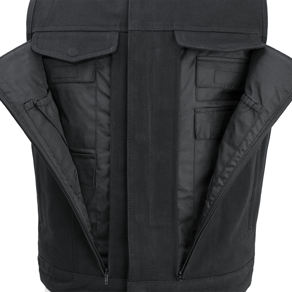 METRO - Motorcycle Canvas Vest Men's Canvas Vests Best Leather Ny