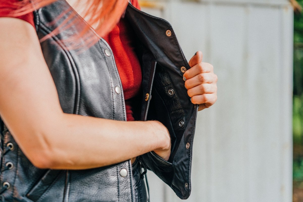SPEEDY WOMEN Motorcycle Leather Vest Women's Leather Vest Best Leather Ny