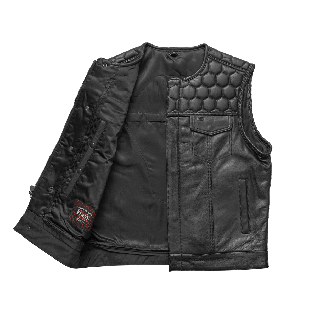 Summit Men's Club Style Leather Vest Men's Leather Vest Best Leather Ny