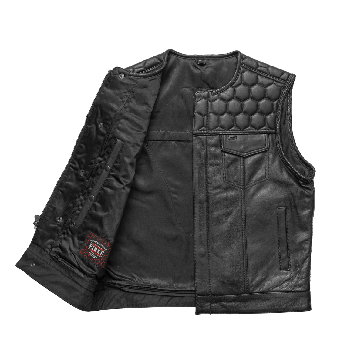Summit Men's Club Style Leather Vest Men's Leather Vest Best Leather Ny