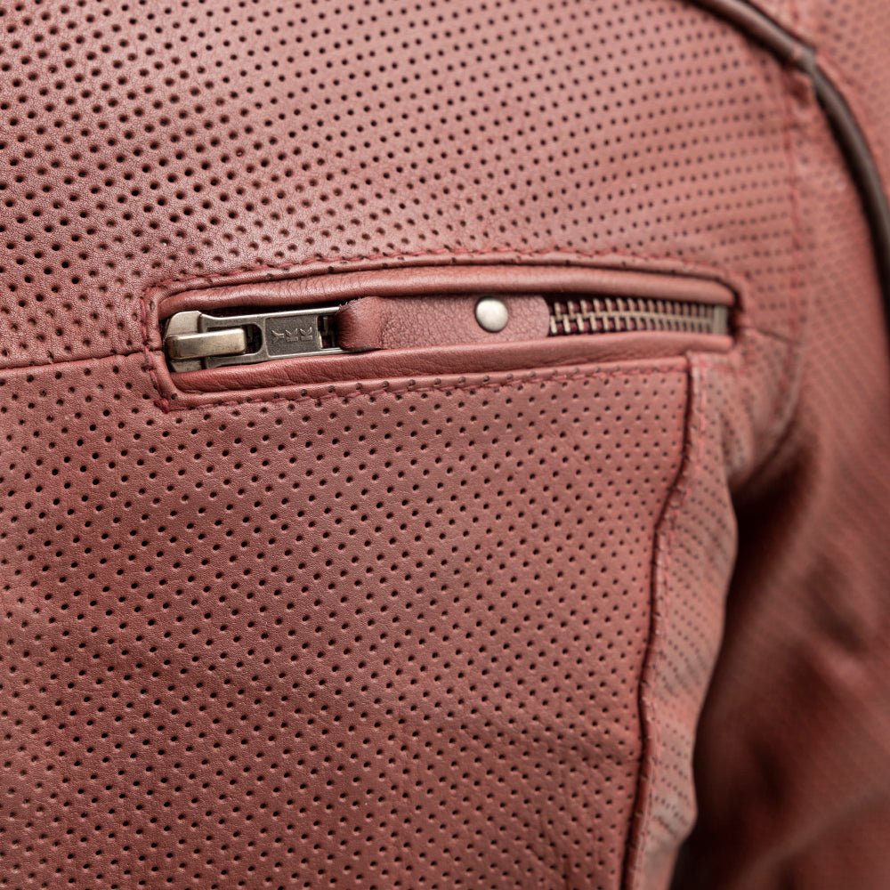 Veloce - Women's Perforated Motorcycle Leather Jacket Women's Perforated Jacket Best Leather Ny