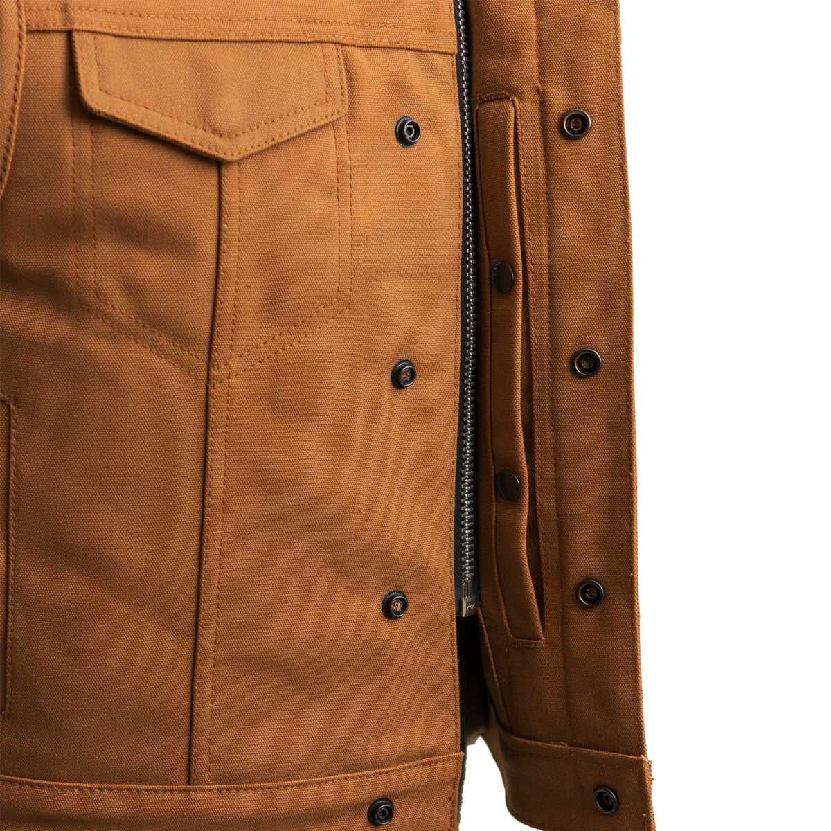 PRINCE - Motorcycle Canvas Vest Men's Canvas Vests Best Leather Ny