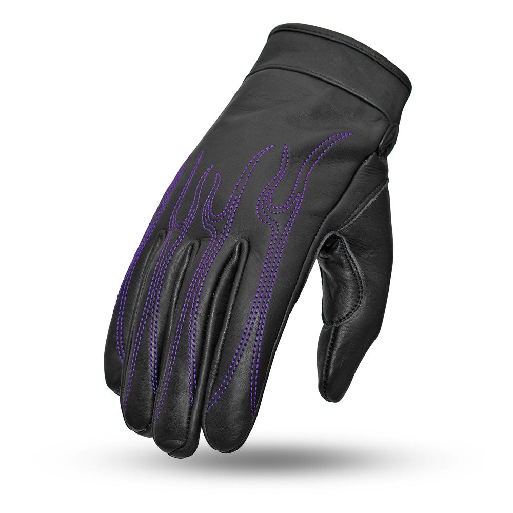 MAD POINT - Leather Gloves Gloves Best Leather Ny Black Purple XS