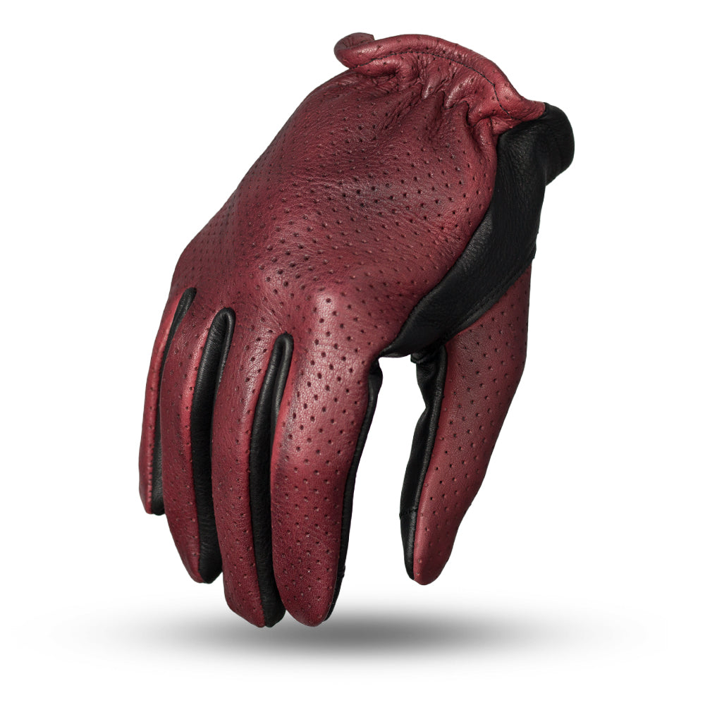 MAJESTIC - Leather Gloves Gloves Best Leather Ny Oxblood/Black XS