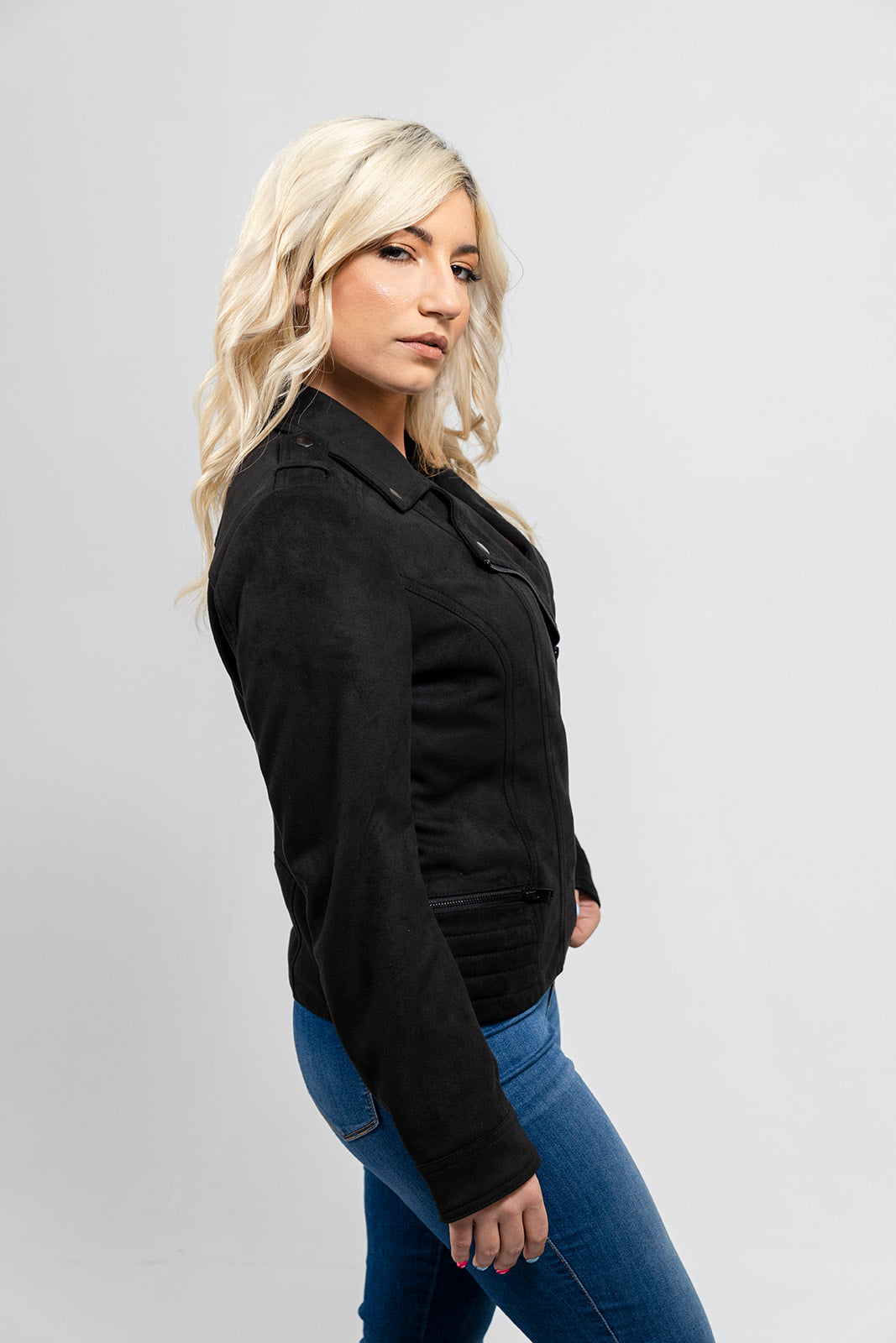 Molly - Women's Vegan Faux Suede Jacket Women's Vegan Jacket Best Leather Ny
