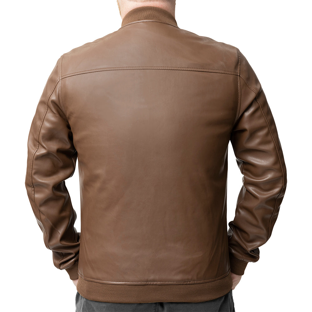 Myles - Men's Vegan Faux Leather Jacket Men's Vegan Jacket Best Leather Ny