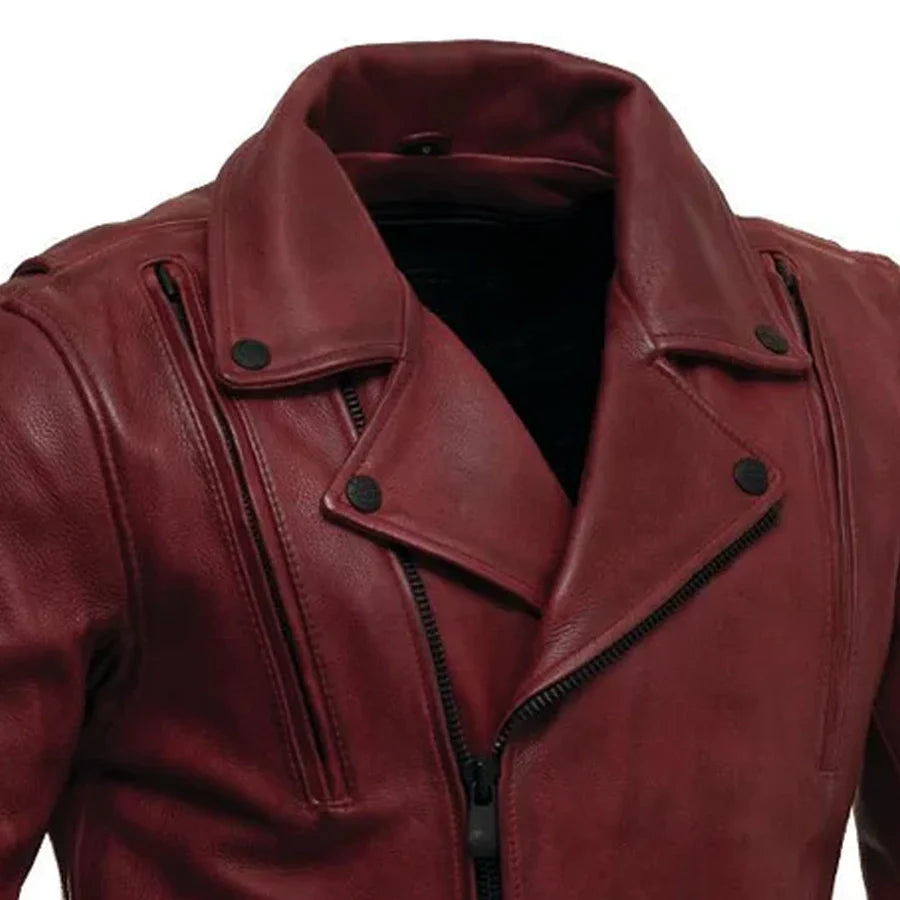 BIKER THRILL Men's Leather Motorcycle Jacket Men's Motorcycle Jacket Best Leather Ny
