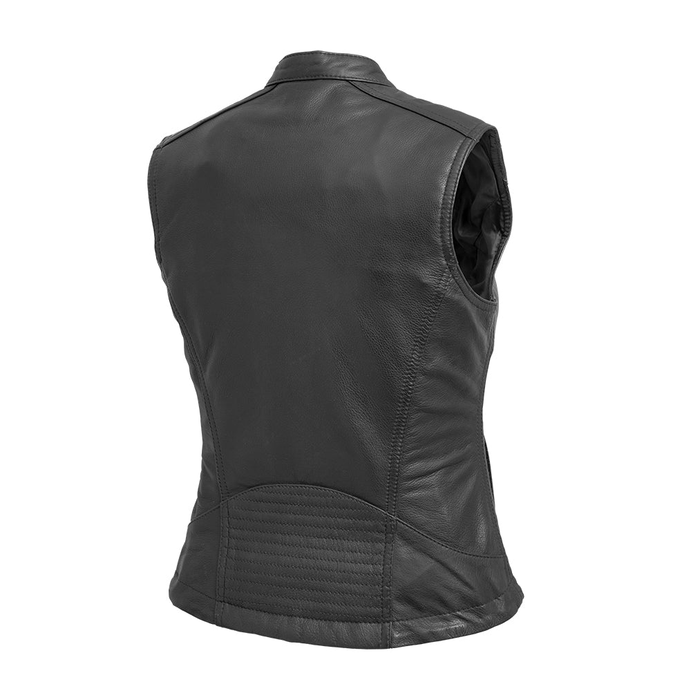 Nova Women's Motorcycle Leather Vest Women's Leather Vest Best Leather Ny