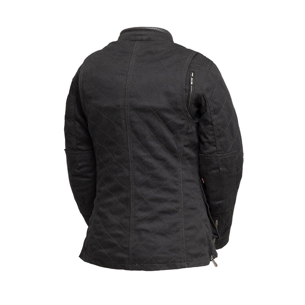 Storm - Women's Twill Motorcycle Jacket Women's Motorcycle Leather Jacket Best Leather NY Company