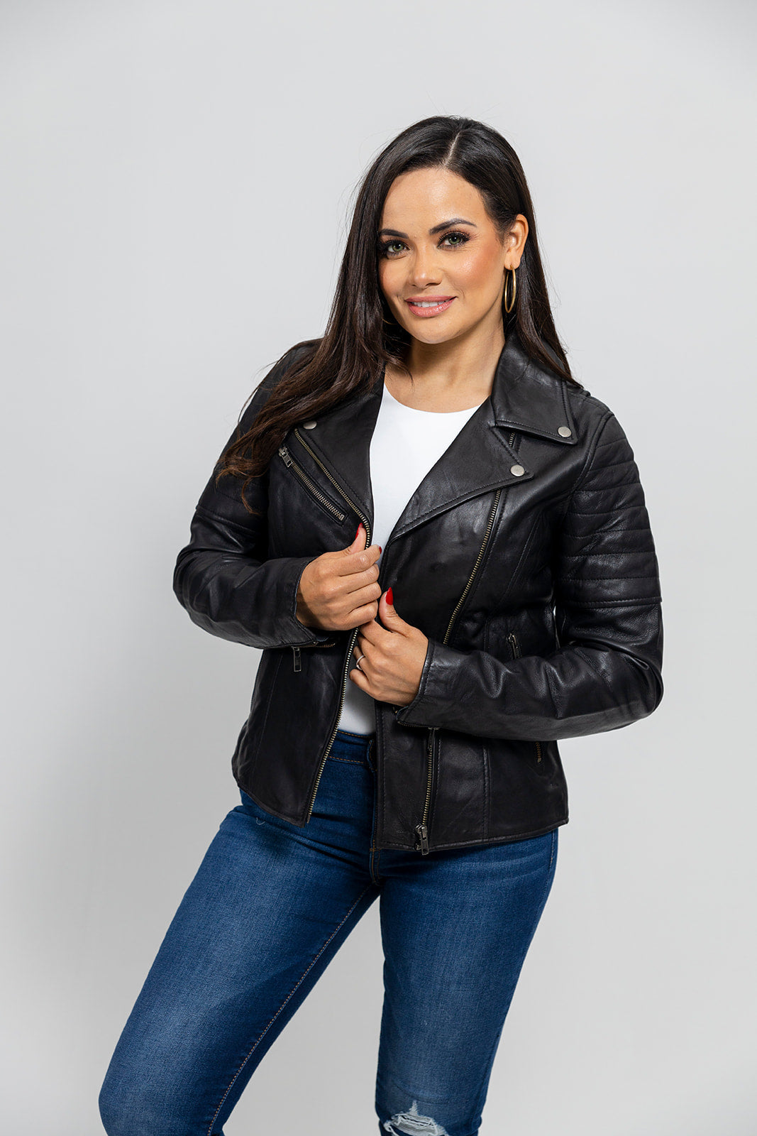 Princess - Women's Fashion Lambskin Leather Jacket (Black) Women's Fashion Leather Jacket Best Leather Ny