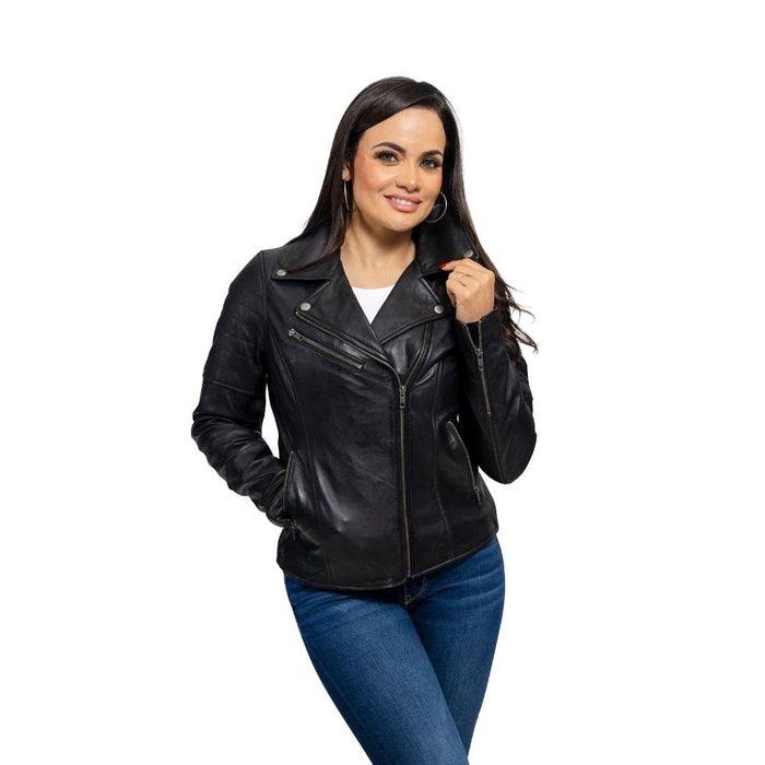 Princess - Women's Fashion Lambskin Leather Jacket (Black) Women's Fashion Leather Jacket Best Leather Ny