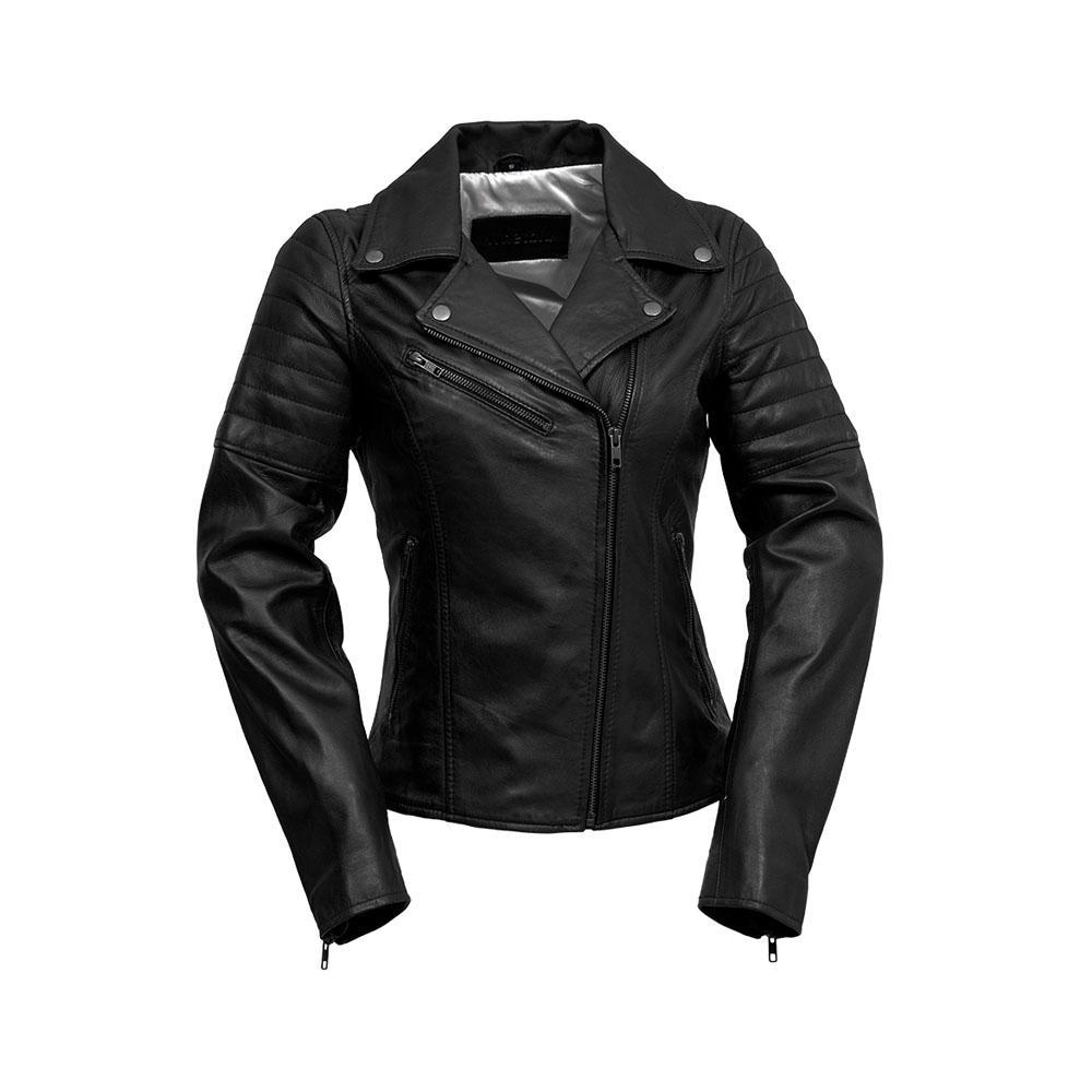 Princess - Women's Fashion Lambskin Leather Jacket (Black) Women's Fashion Leather Jacket Best Leather Ny Black XS