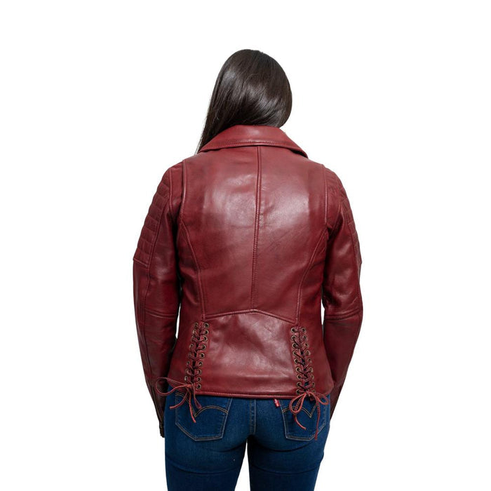 Princess - Women's Fashion Lambskin Leather Jacket (Oxblood) Women's Fashion Leather Jacket Best Leather Ny
