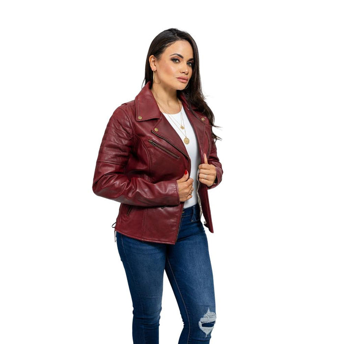 Princess - Women's Fashion Lambskin Leather Jacket (Oxblood) Women's Fashion Leather Jacket Best Leather Ny