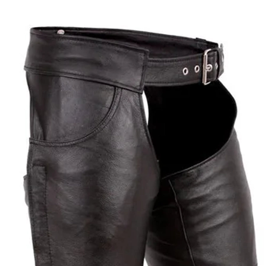 JUNO PANTS Motorcycle Leather Chaps Leather Chaps Best Leather Ny