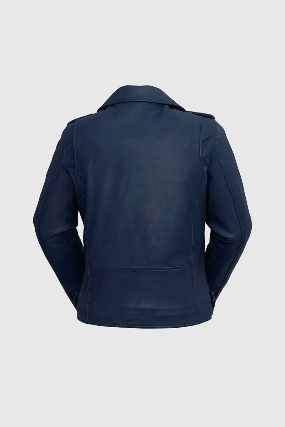 Rebel - Women's Fashion Lambskin Leather Jacket (Navy Blue) Women's Fashion Leather Jacket Best Leather Ny