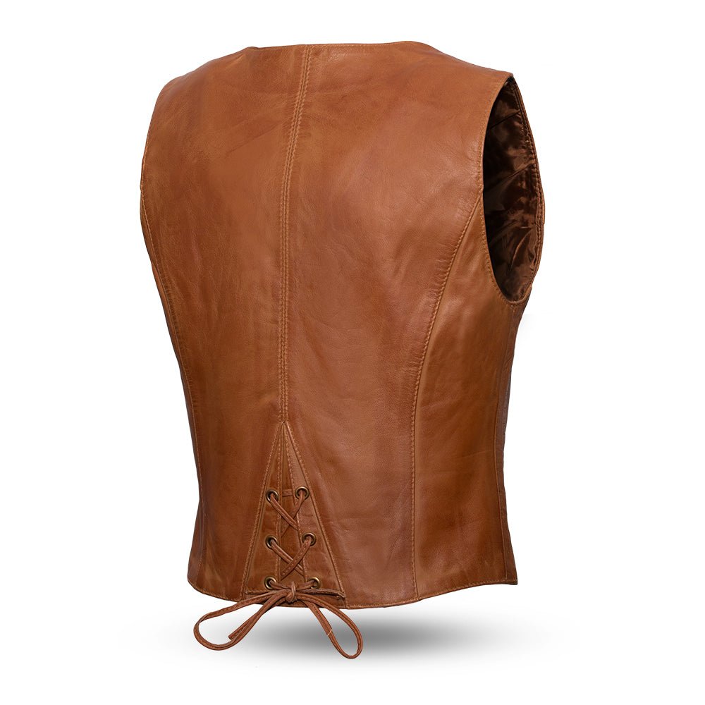 SATIN Motorcycle Leather Vest Women's Leather Vest Best Leather Ny