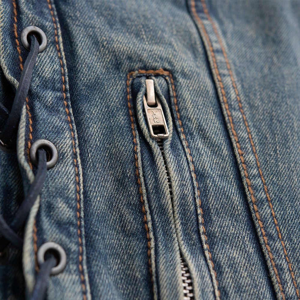 BELLE RIDER Motorcycle Denim Vest Women's Denim Vest Best Leather Ny