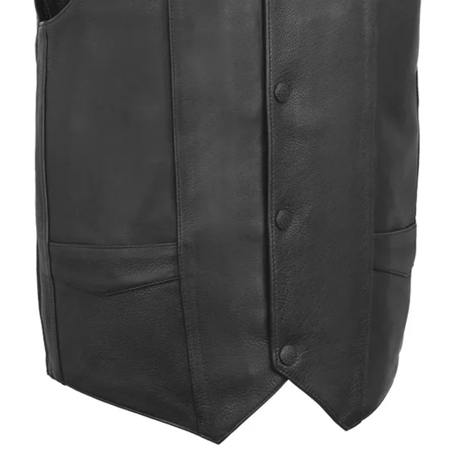 RIFF - Motorcycle Leather Vest Men's Leather Vest Best Leather Ny