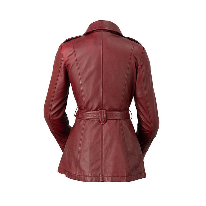Traci - Women's Fashion Leather Coat (Oxblood) Women's Fashion Leather Jacket Best Leather Ny