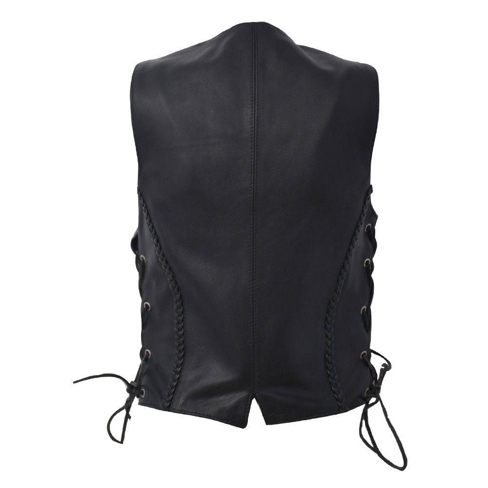 Trinity - Women's Motorcycle Western Style Leather Vest