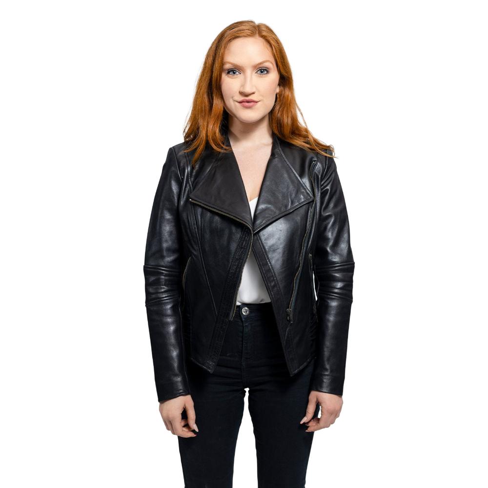 Trish - Women's Fashion Lambskin Leather Jacket (Black) Women's Fashion Leather Jacket Best Leather Ny