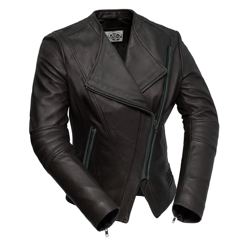 Trish - Women's Fashion Lambskin Leather Jacket (Black) Women's Fashion Leather Jacket Best Leather Ny Black XS