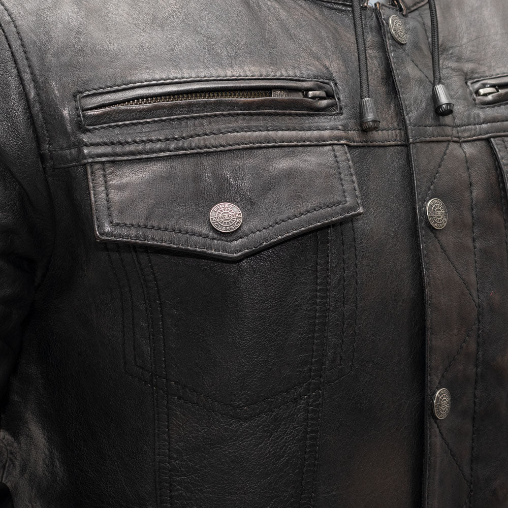 BROOKLYN Men's Leather Motorcycle Jacket Men's Motorcycle Jacket Best Leather Ny