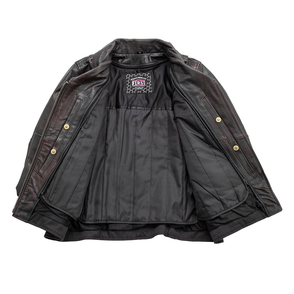 Velocity- Women's Motorcycle Leather Jacket Women's Motorcycle Leather Jacket Best Leather NY Company