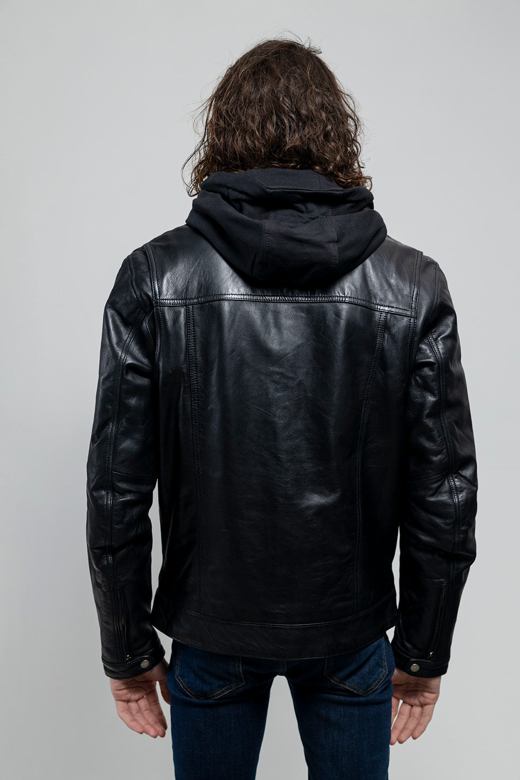 Axel - Men's Hooded Leather Jacket Men's Fashion Leather Jacket Best Leather Ny