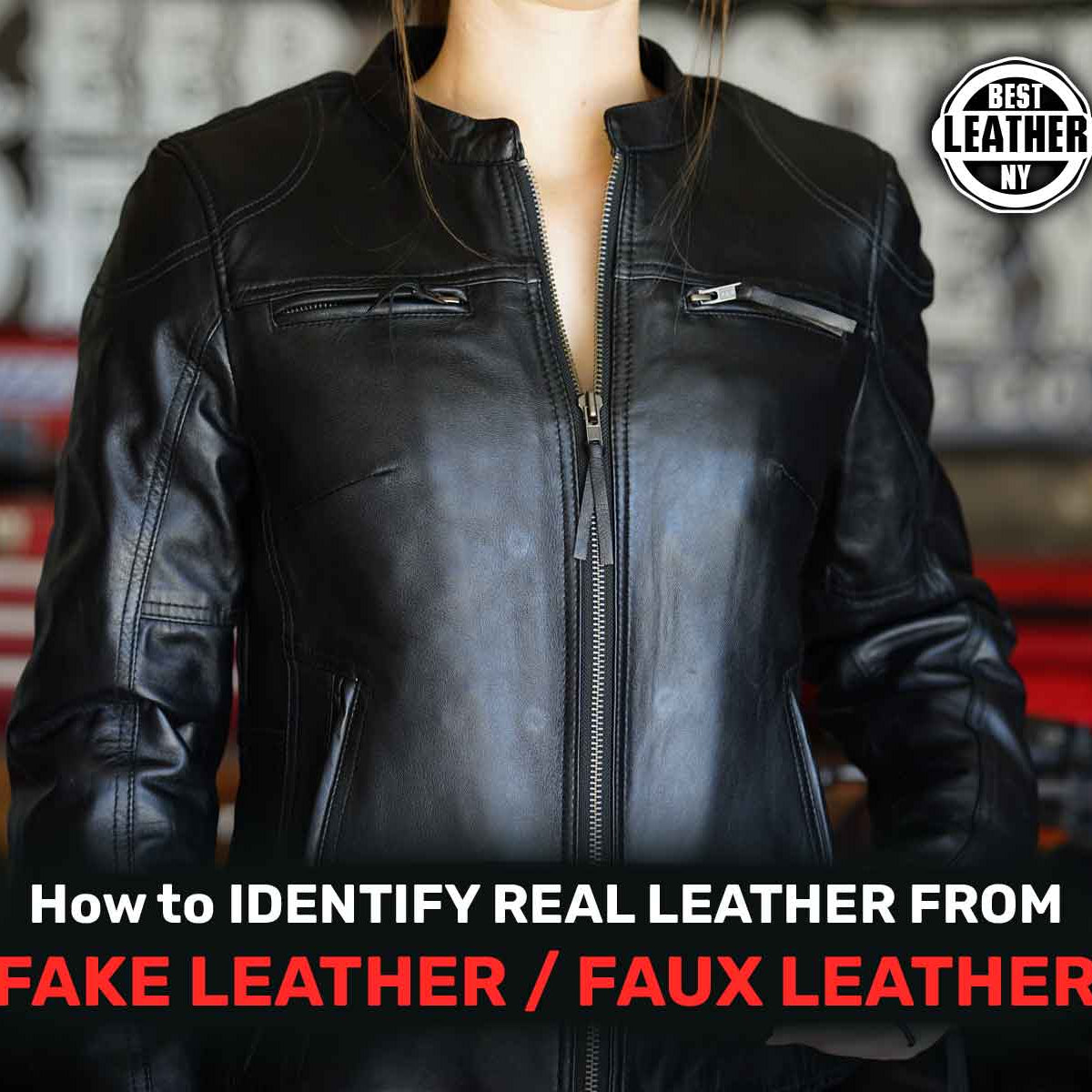 Real vs fake Leather. How to spot faux Leather jacket material