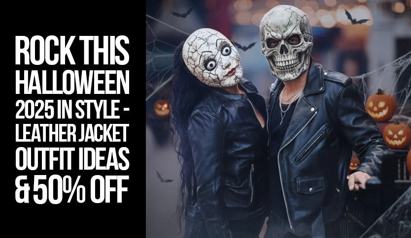 rock this halloween in style - leather jacket outfit ideas & 50% off