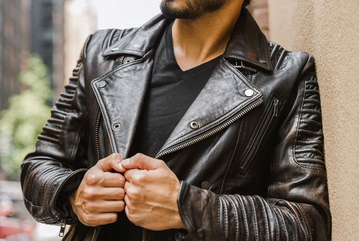 mens faux leather jackets