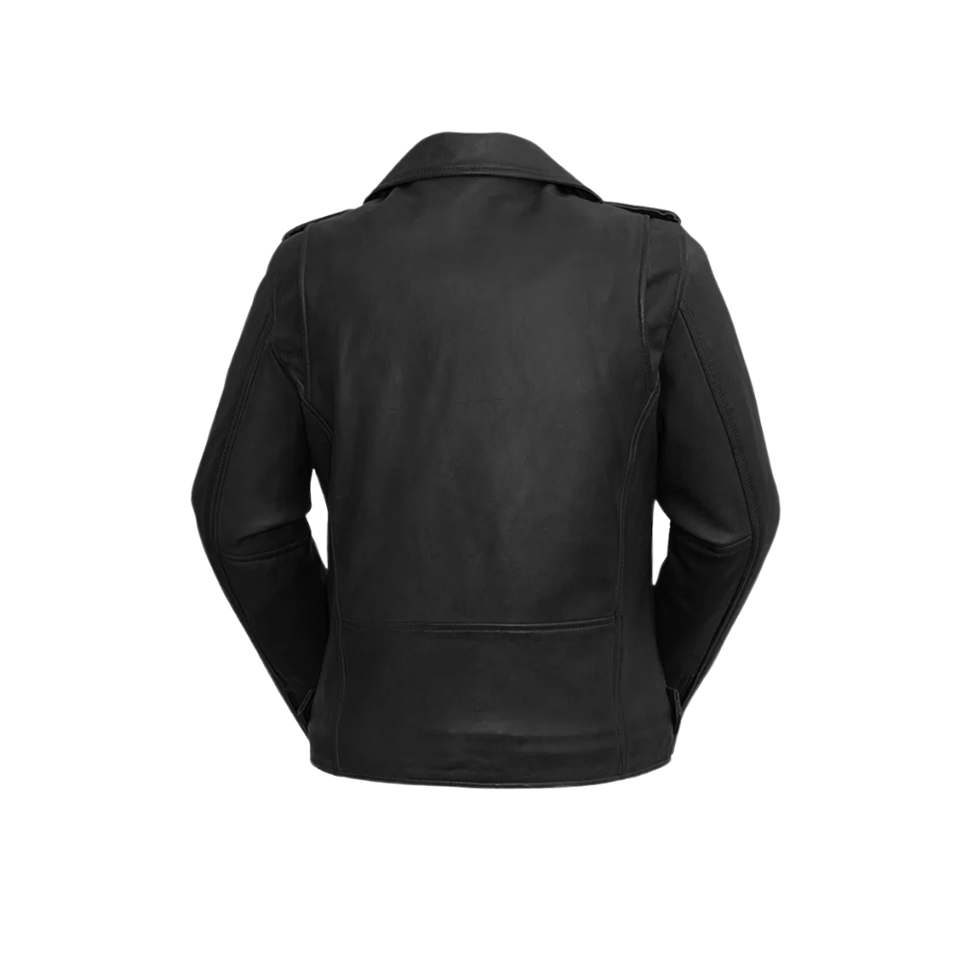 Rebel - Women's Fashion Lambskin Leather Jacket (Black) Women's Fashion Leather Jacket Best Leather Ny