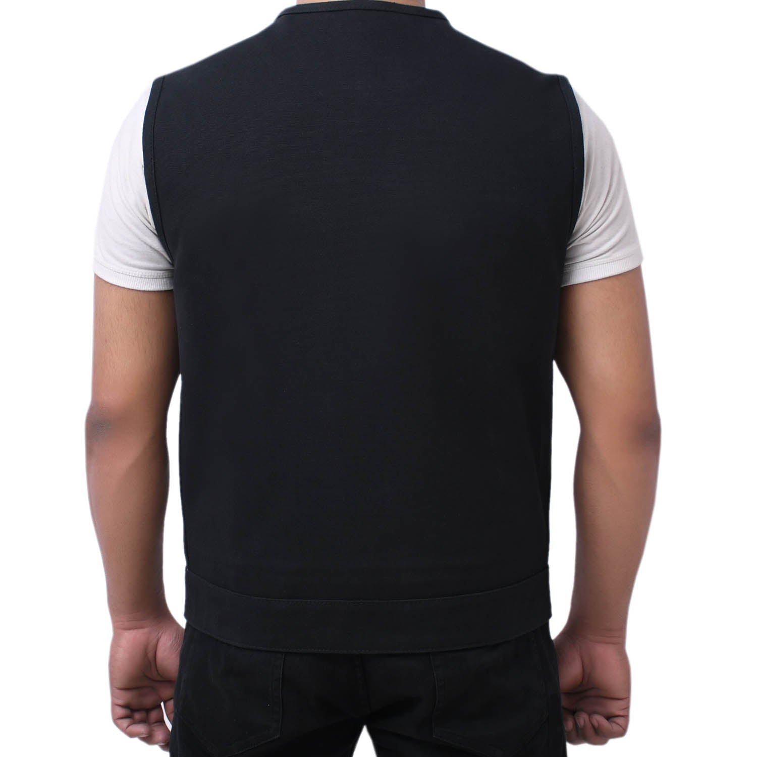 CLARK - Motorcycle Canvas Vest Men's Canvas Vests Best Leather Ny