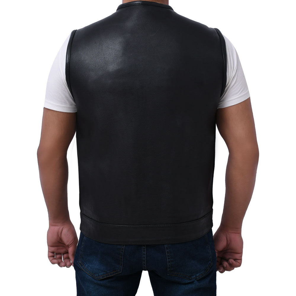 TENET - Motorcycle Leather Vest Men's Leather Vest Best Leather Ny