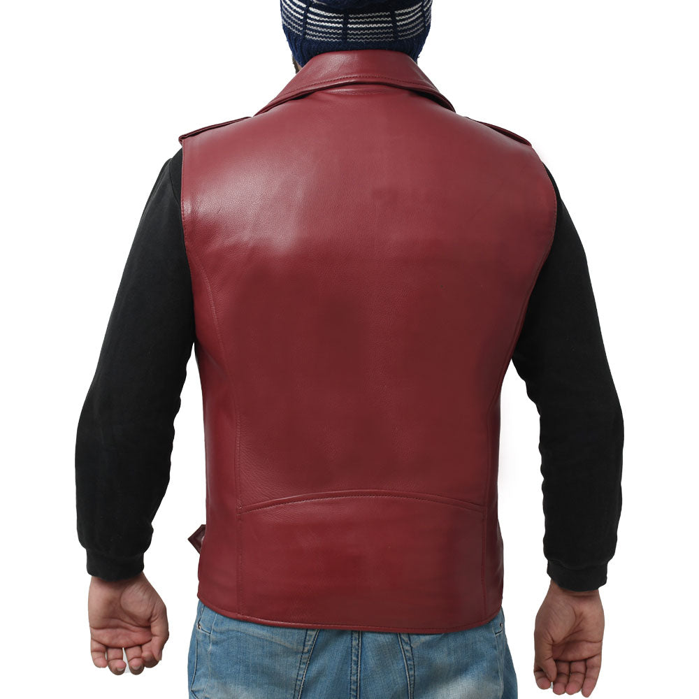 ICONIC - Motorcycle Leather Vest Men's Leather Vest Best Leather Ny