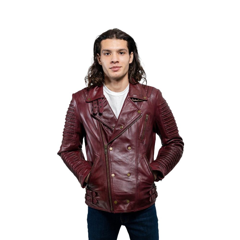 Brooklyn - Men's Fashion Lambskin Leather Jacket (Oxblood) Men's Jacket Best Leather Ny S Oxblood 