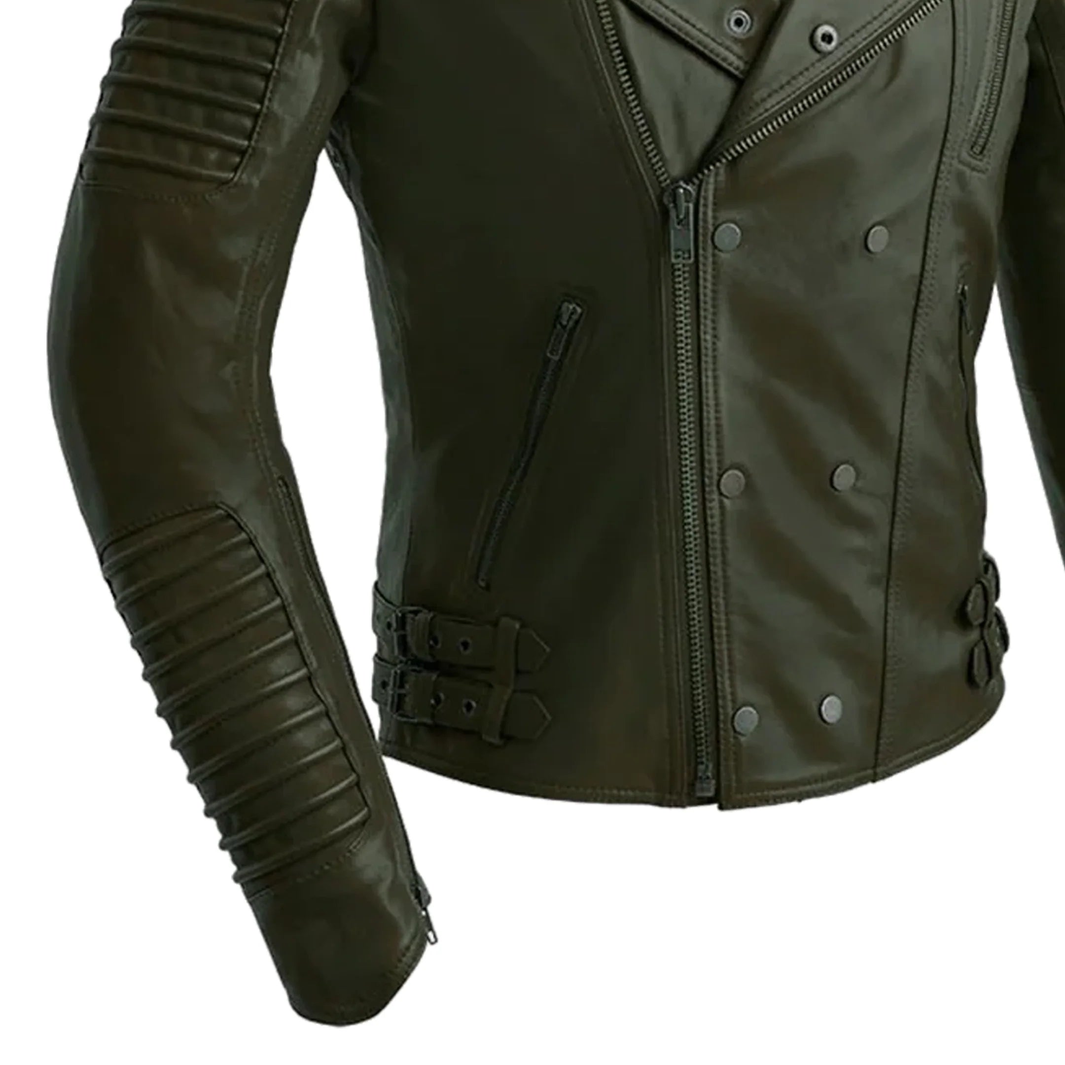 Brooklyn - Men's Fashion Lambskin Leather Jacket (Army Green) Men's Fashion Leather Jacket Best Leather Ny