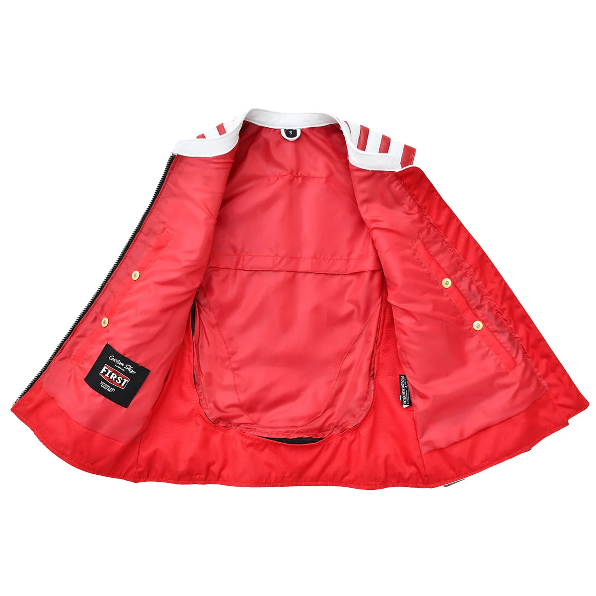 Glory Belle - Womens American Flag Leather Motorcycle Vest