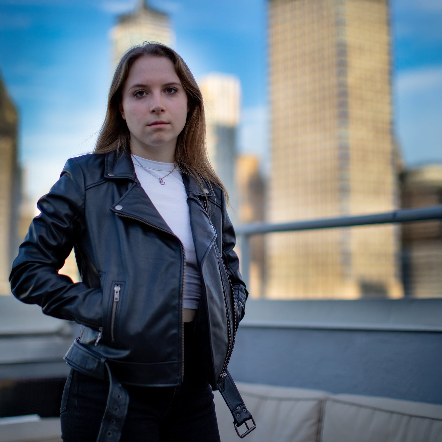 Chloe - Women's Fashion Lambskin Leather Jacket (Black) Women's Fashion Leather Jacket Best Leather Ny