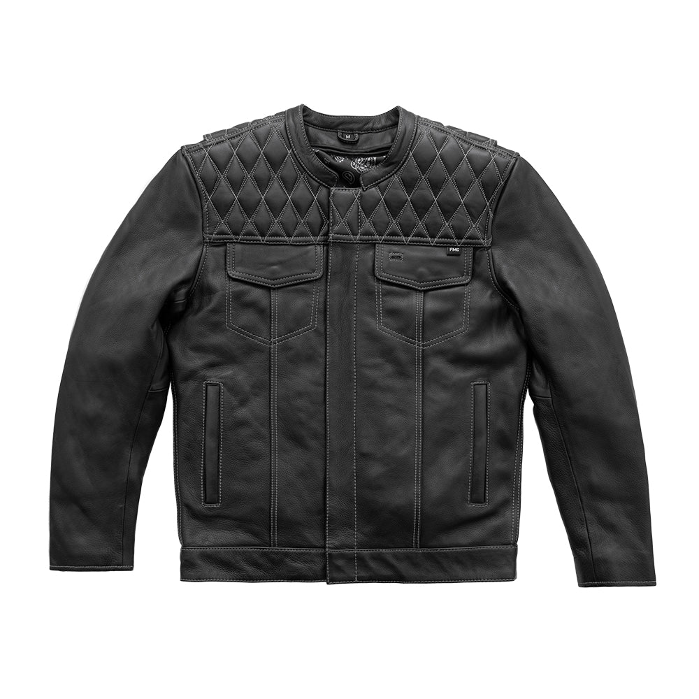 Trooper - Cafe Style Men's Leather Motorcycle Jacket Men's Motorcycle Jacket Best Leather Ny