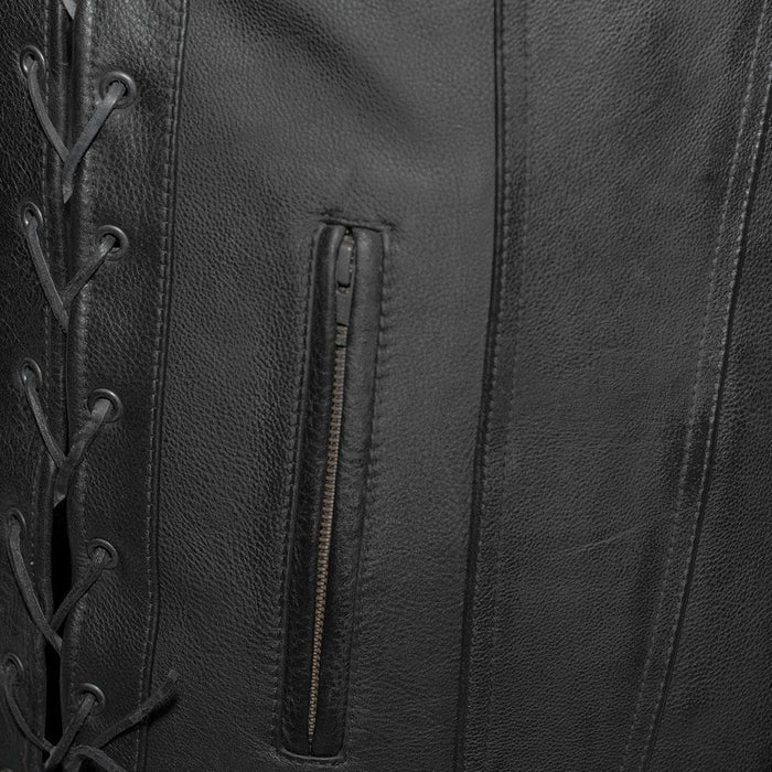 REEVES - Motorcycle Leather Vest Men's Leather Vest Best Leather Ny
