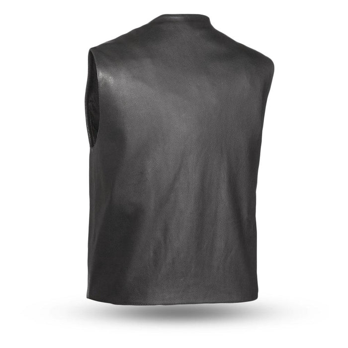 ZEPHYR - Motorcycle Leather Vest Men's Leather Vest Best Leather Ny