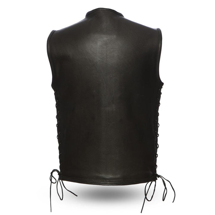 DUNKRIK - Motorcycle Leather Vest Men's Leather Vest Best Leather Ny