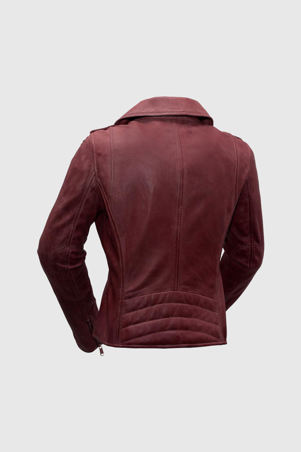 Harper - Women's Fashion Leather Jacket (Sangria) Women's Fashion Leather Jacket Best Leather Ny
