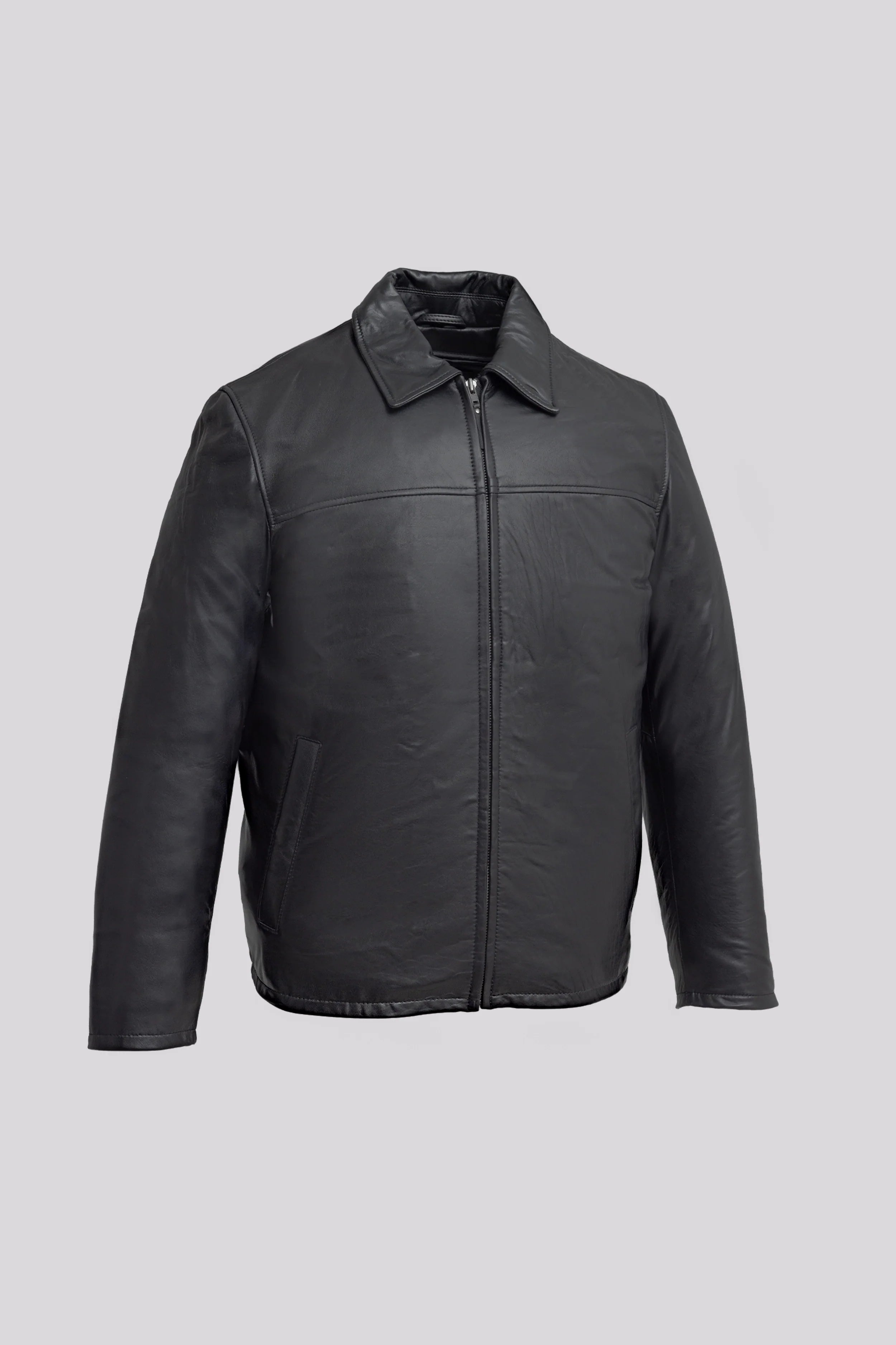 Anderson Men's Lambskin Leather Jacket Men's Fashion Jacket FMCo Black XS