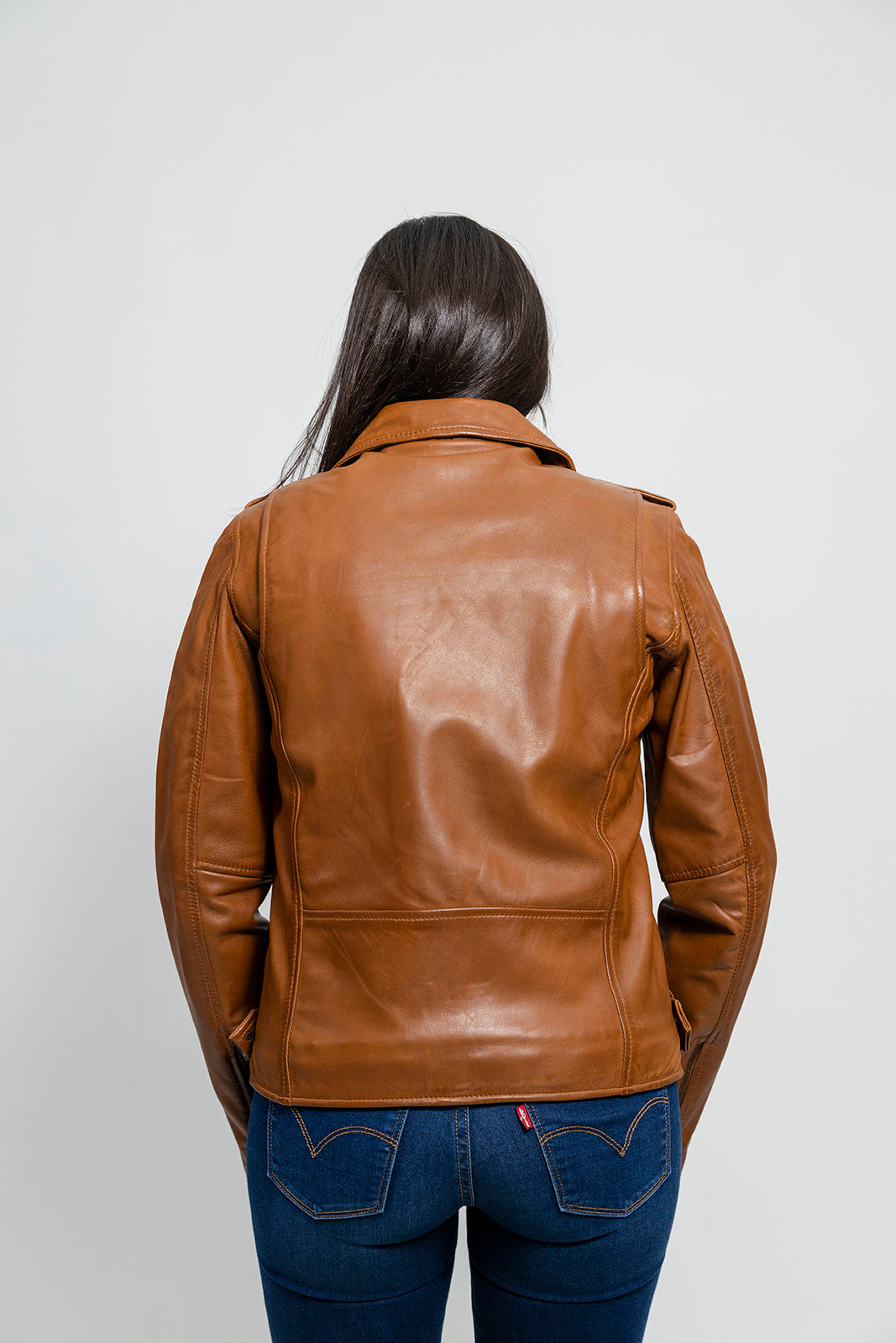 Rebel - Women's Fashion Lambskin Leather Jacket (Whiskey) Women's Fashion Leather Jacket Best Leather Ny