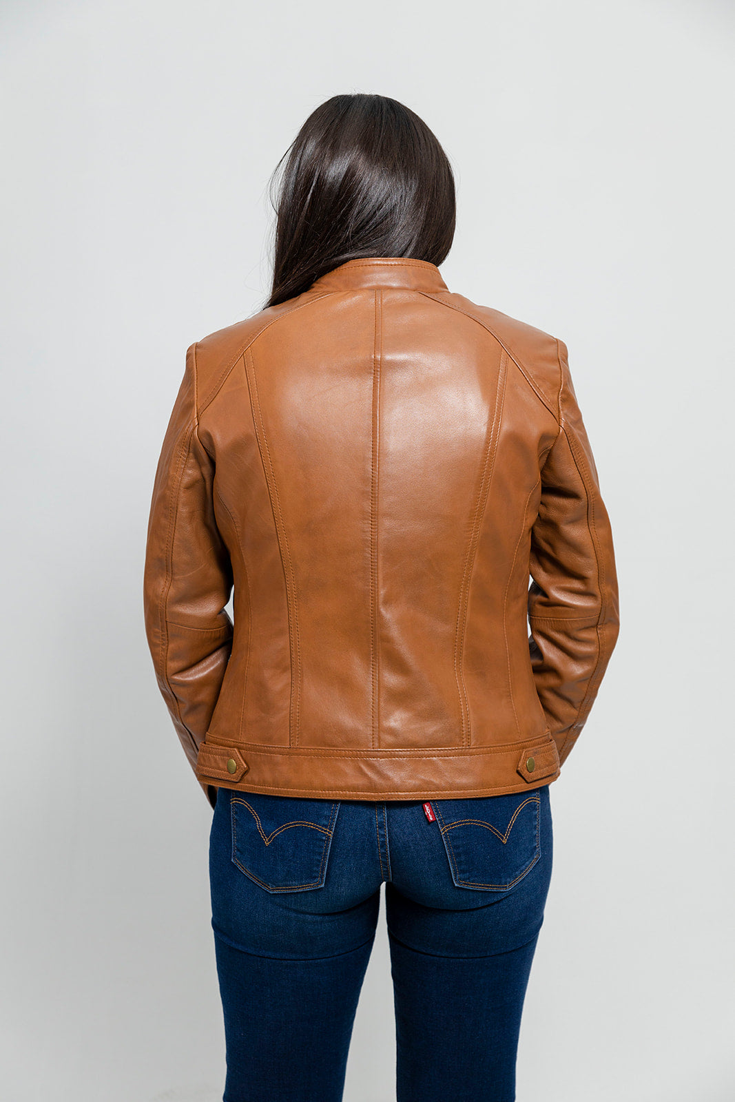Favorite - Women's Fashion Leather Jacket (Whiskey) Women's Fashion Leather Jacket Best Leather Ny