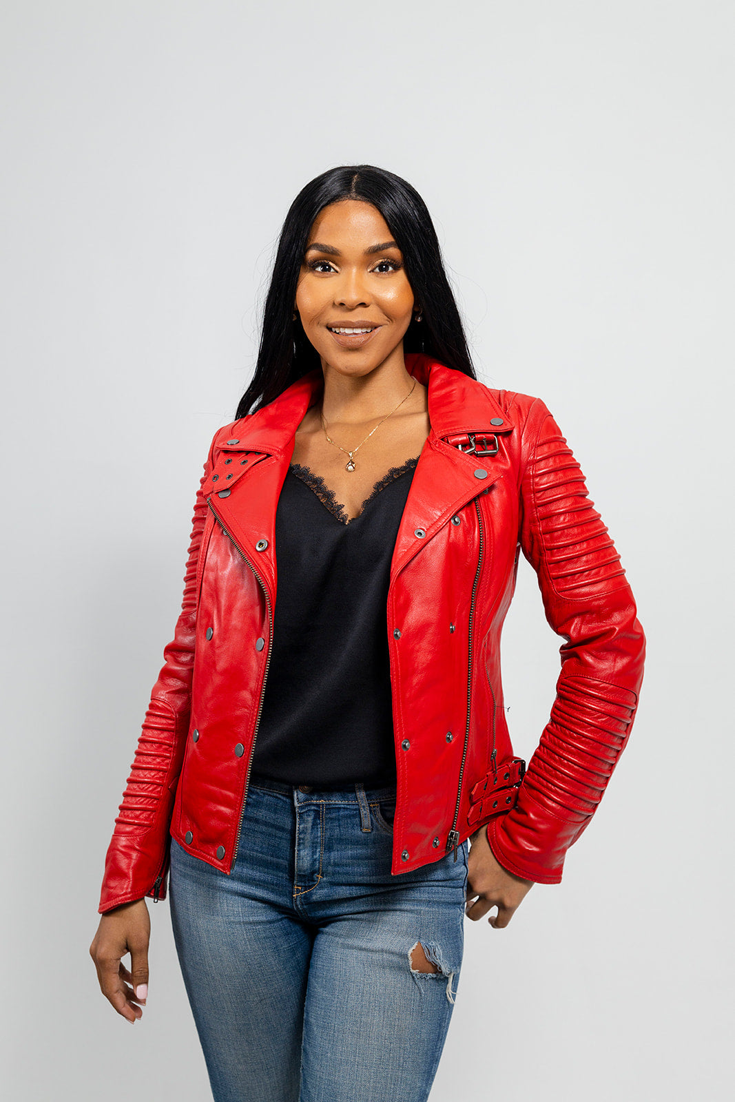 Abigail- Vintage Moto Leather Jacket Women's Fashion Leather Jacket Best Leather Ny